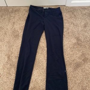 Navy Blue Straight Leg Work Pants
